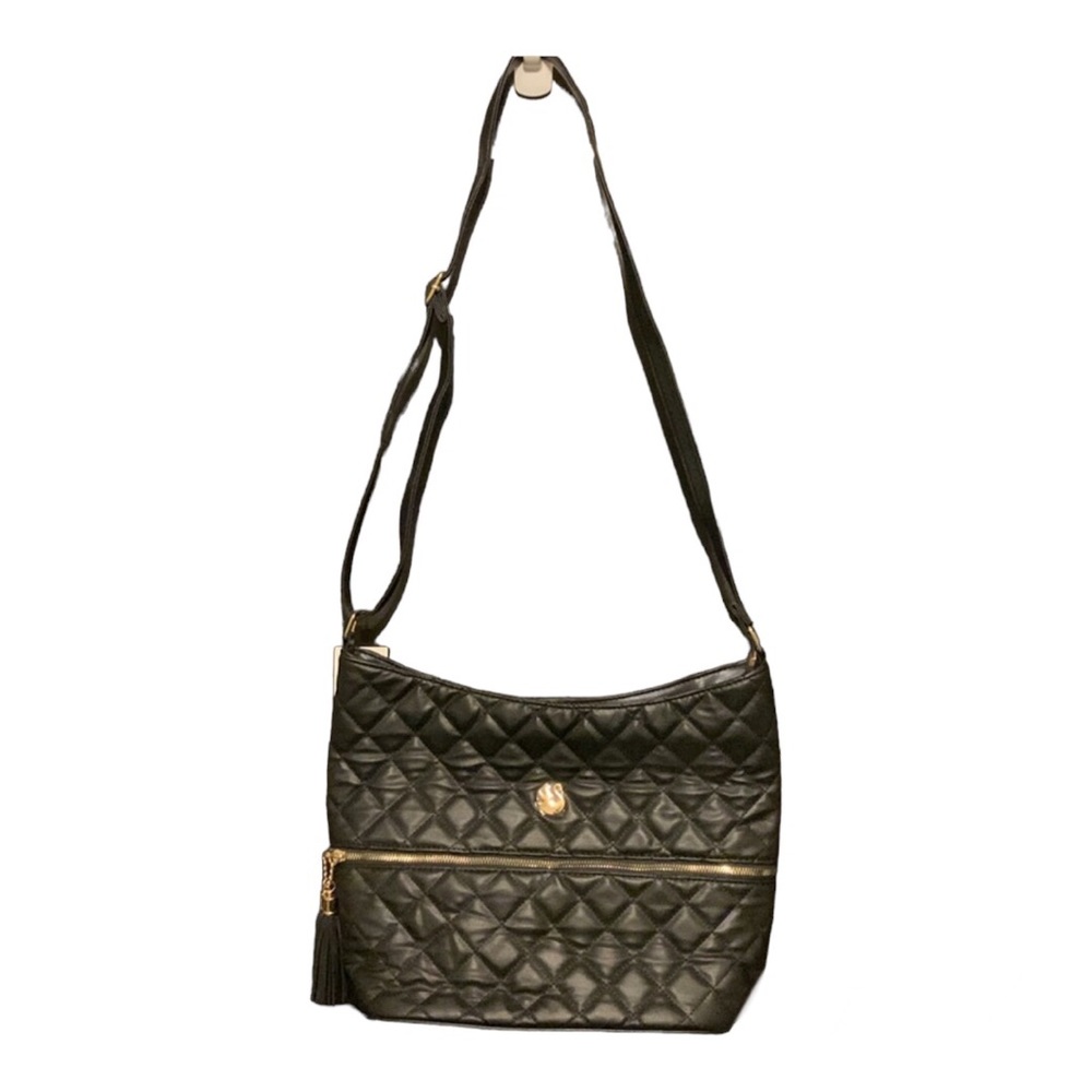 Gloria Vanderbilt Black Quilted Shoulder Bag